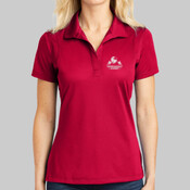 LST650.asd - Ladies Micropique Sport Wick ® Polo  with Silver Star